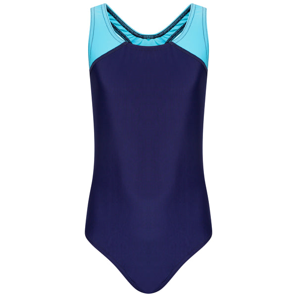Girls Navy Swimsuit