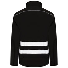 Men Hi Visibility Waterproof Black Work Jacket