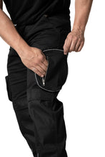 Sam Caan Men Work Trousers Combat Cargo Pockets Black STY7