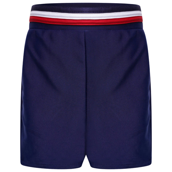 Boys Navy Swim Trunk with Drawstrings