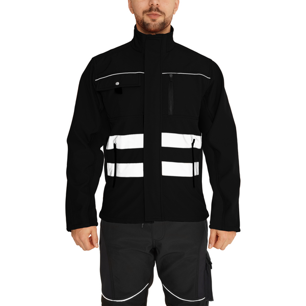 Softshell 3 Layer High Visibility Jacket - Water Resistant & Breathable