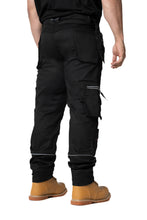 Sam Caan Men Work Trouser Cargo Holster Pockets Regular Fit Black STY5