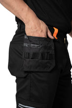 Sam Caan Men Work Trouser Cargo Holster Pockets Regular Fit Black STY5