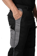 Sam Caan Men Cargo Pockets Work Trousers Black Grey STY6