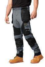 Sam Caan Heavy Duty Holster Pockets Men Work Trouser Grey Black STY8