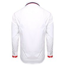 Men White Triple Collar Regular Fit Shirt