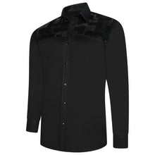 Men Black Slim Fit Shirt SC316