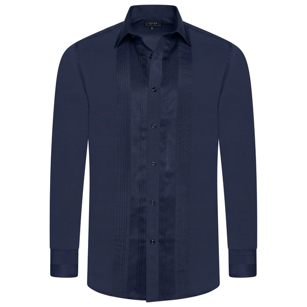 Men Navy Slim Fit Shirt SC311