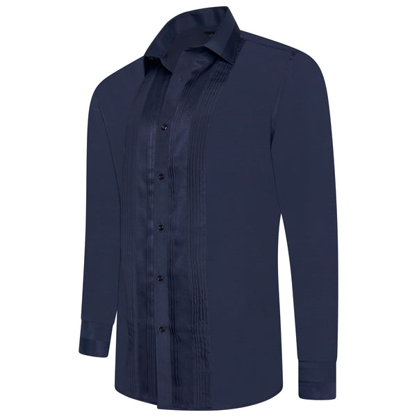 Men Navy Slim Fit Shirt SC311