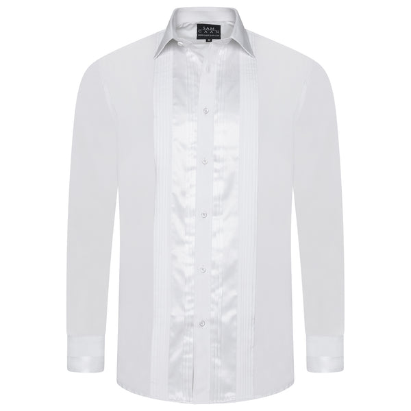 Men White Slim Fit Shirt SC312
