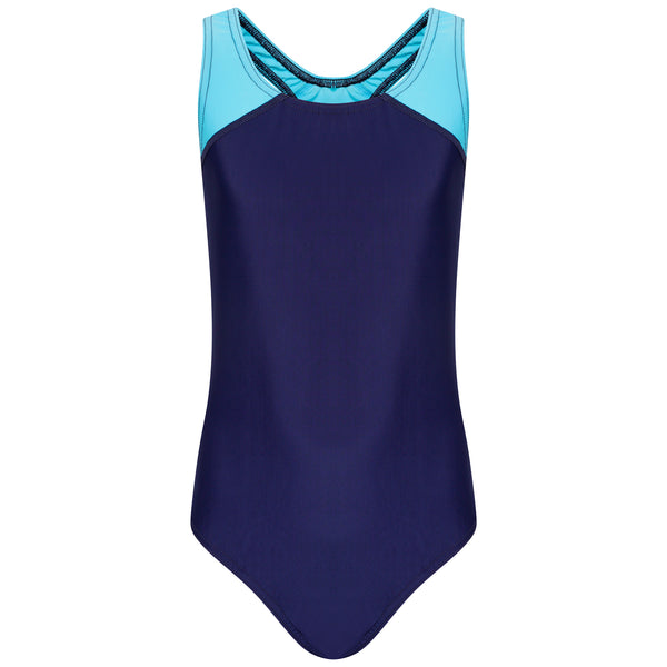 Girls Navy Swimsuit