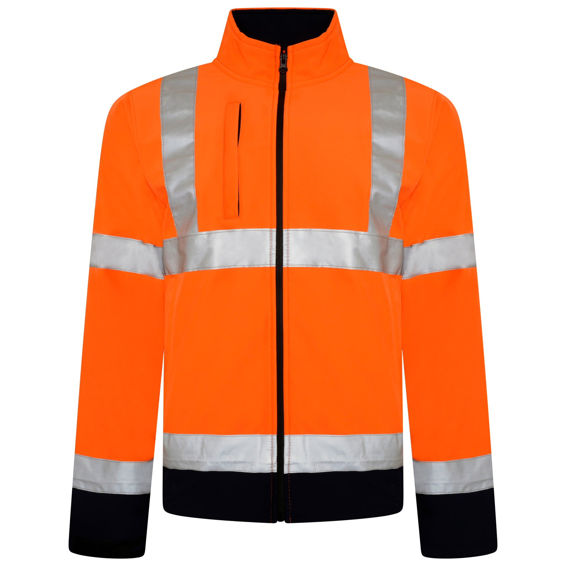 men orange work jacket