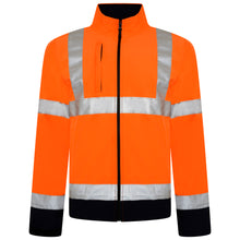 men orange work jacket