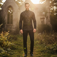 Men Black Regular Fit Shirt SC322