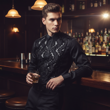 Men Black Regular Fit Shirt SC322