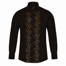 Men Black Slim Fit Shirt SC321
