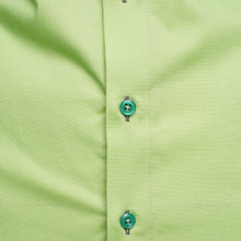 Men Green Triple Collar Slim Fit Shirt