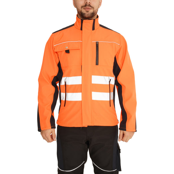 Buy Men's Hi Visibility Waterproof Orange Work Jacket in UK – Sam Caan