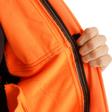 Men Hi Visibility Waterproof Orange Work Jacket