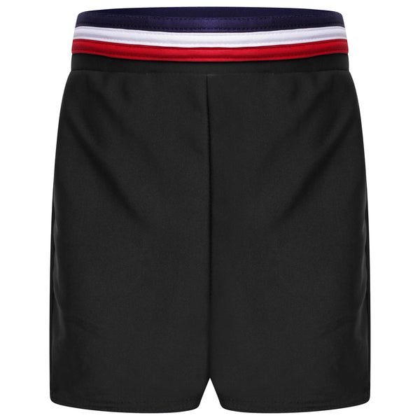 Boys Black Swim Trunk with Drawstrings