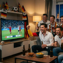 Sam Caan Men's Slim Fit White Shirt with Germany Flag Sleeve Design SC333