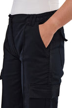 Sam Caan Women Work Trouser With Cargo Pockets Elasticated Waist Black P1