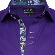 Men Purple Slim Fit Shirt 1101