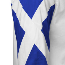 Men’s White Regular Fit Shirt with Scottish Flag Arm Detail SC325