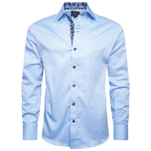 Men Sky Blue Slim Fit Shirt