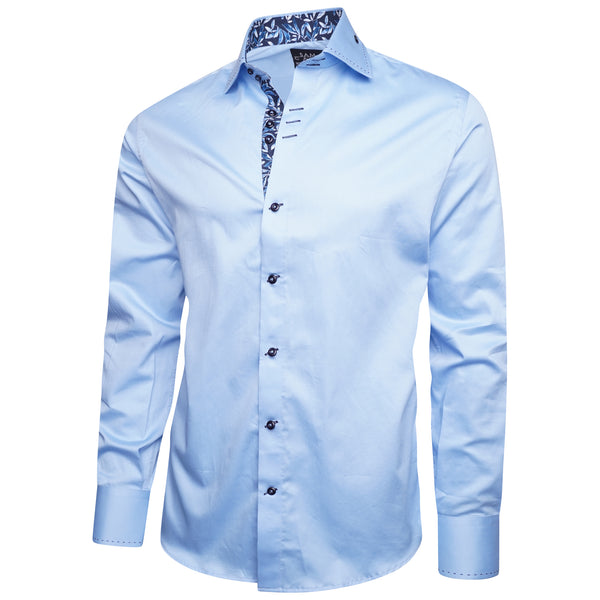 Men Sky Blue Shirt