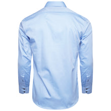 Men Sky Blue Long Sleeve Shirt