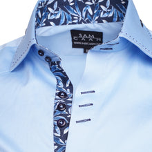 Men Sky Blue Slim Fit Shirt 1103