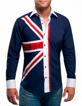 Men Union Jack Navy Shirt