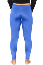 Women Swimming Legging Blue with Drawstrings