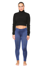 Women Swimming Legging Navy with Drawstrings