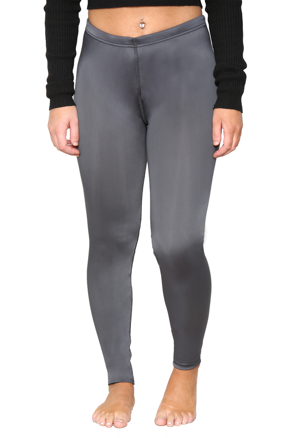 Women Swimming Legging Charcoal with Drawstrings