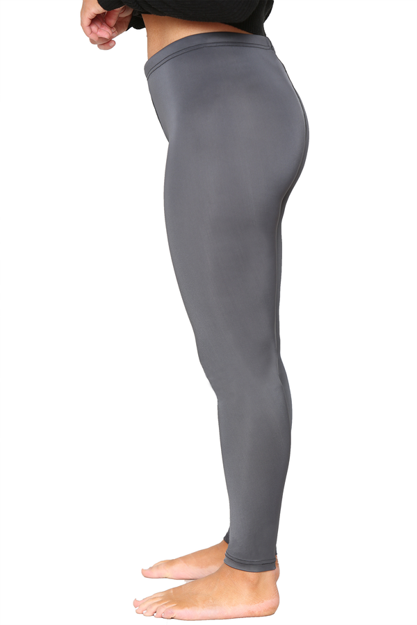 Women Swimming Legging Charcoal with Drawstrings