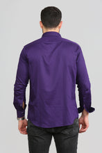 Men Purple Slim Fit Shirt 1003