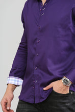 Men Purple Slim Fit Shirt 1003