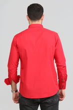 Men Red Slim Fit Shirt 10027