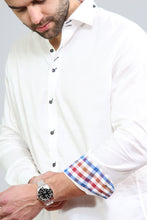 Men White Slim Fit Shirt 1009