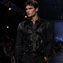 Men Black Regular Fit Shirt SC315