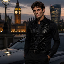 Men Black Regular Fit Shirt SC315