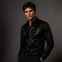 Men Black Regular Fit Shirt SC315