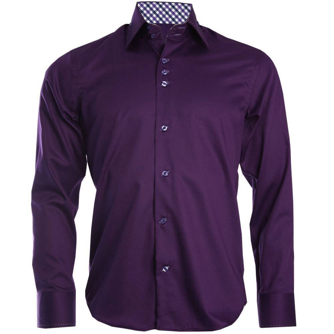 Men Purple Slim Fit Shirt 1003