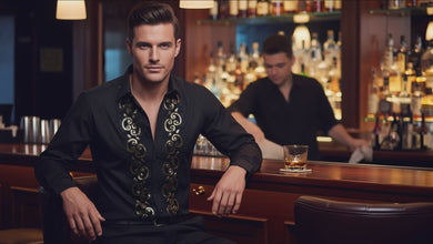 Men Black Regular Fit Shirt SC321