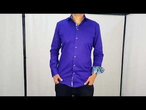 Men Purple Slim Fit Shirt 1101