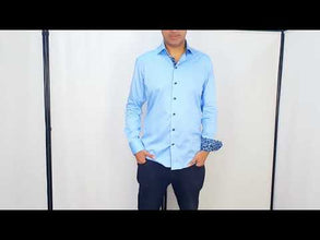 Men Sky Blue Regular Fit Shirt 1103