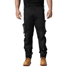 Sam Caan Men Work Trousers Combat Cargo Pockets Black STY7